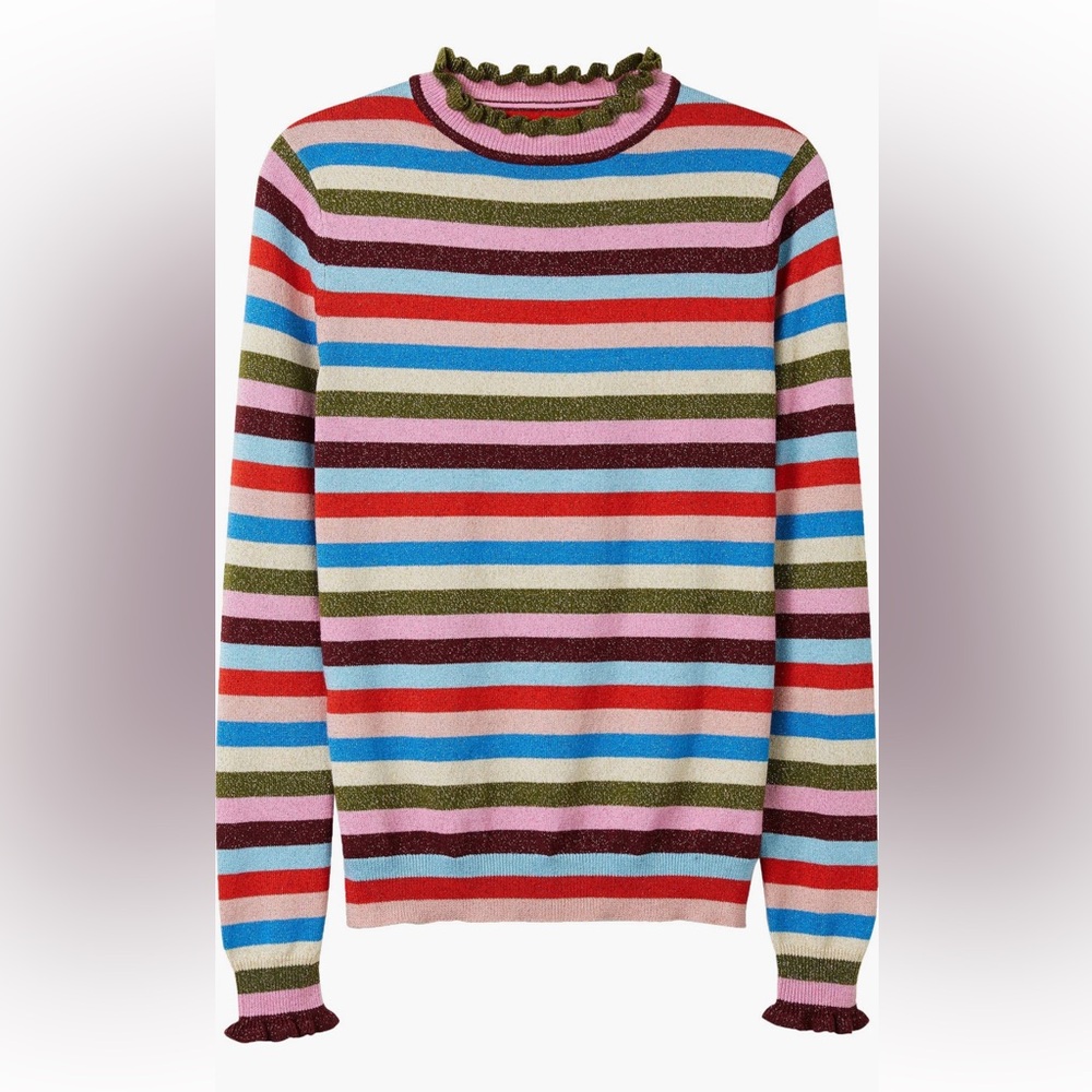 Boden striped  Multicolor Women's holiday Sweater size8